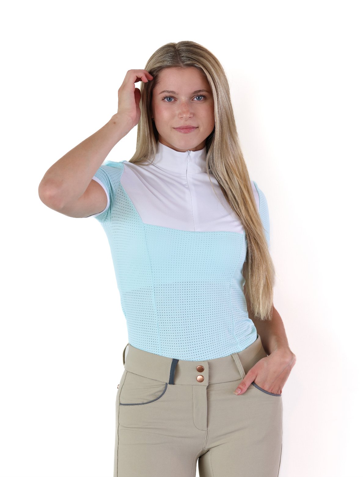 Equisite 'Genevieve' Short Sleeve Show Shirt - Equisite - Equiluxe Tack