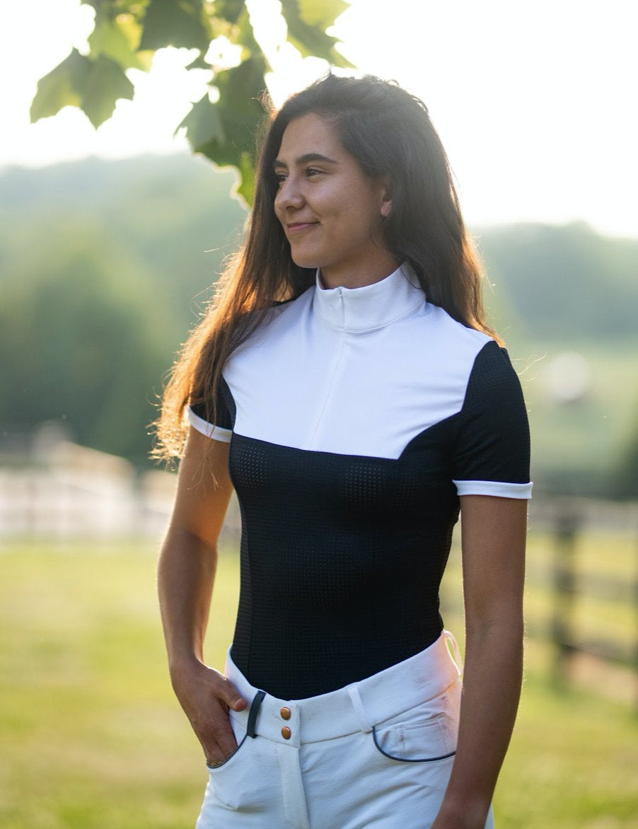 Equisite 'Genevieve' Short Sleeve Show Shirt - Equisite - Equiluxe Tack