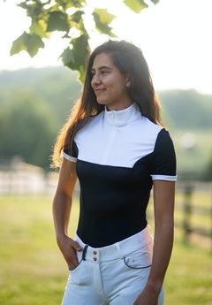 Equisite 'Genevieve' Short Sleeve Show Shirt - Equisite - Equiluxe Tack