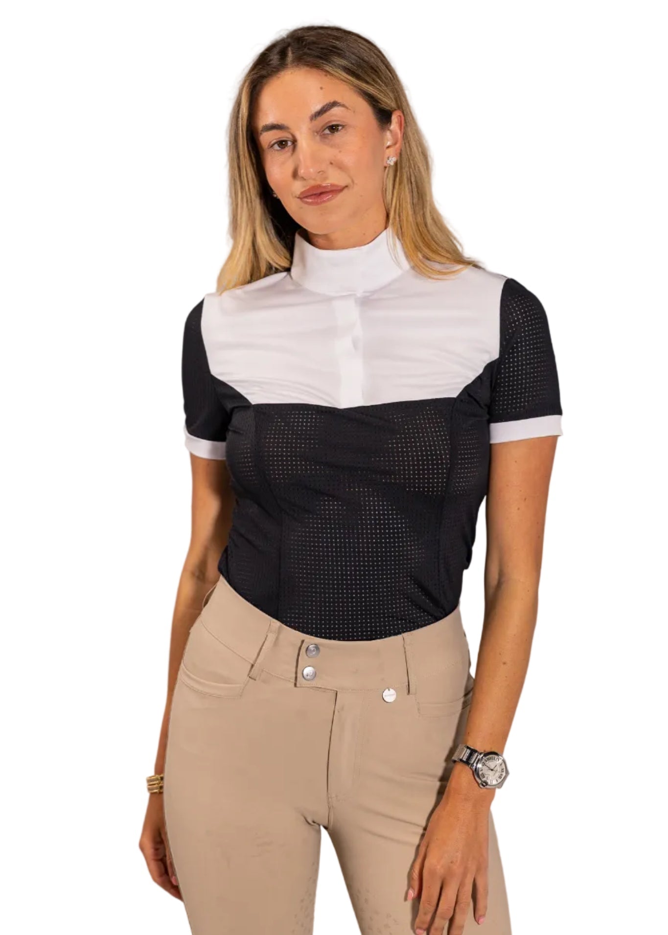 Equisite Genevieve Short Sleeve Show Shirt - Equiluxe Tack