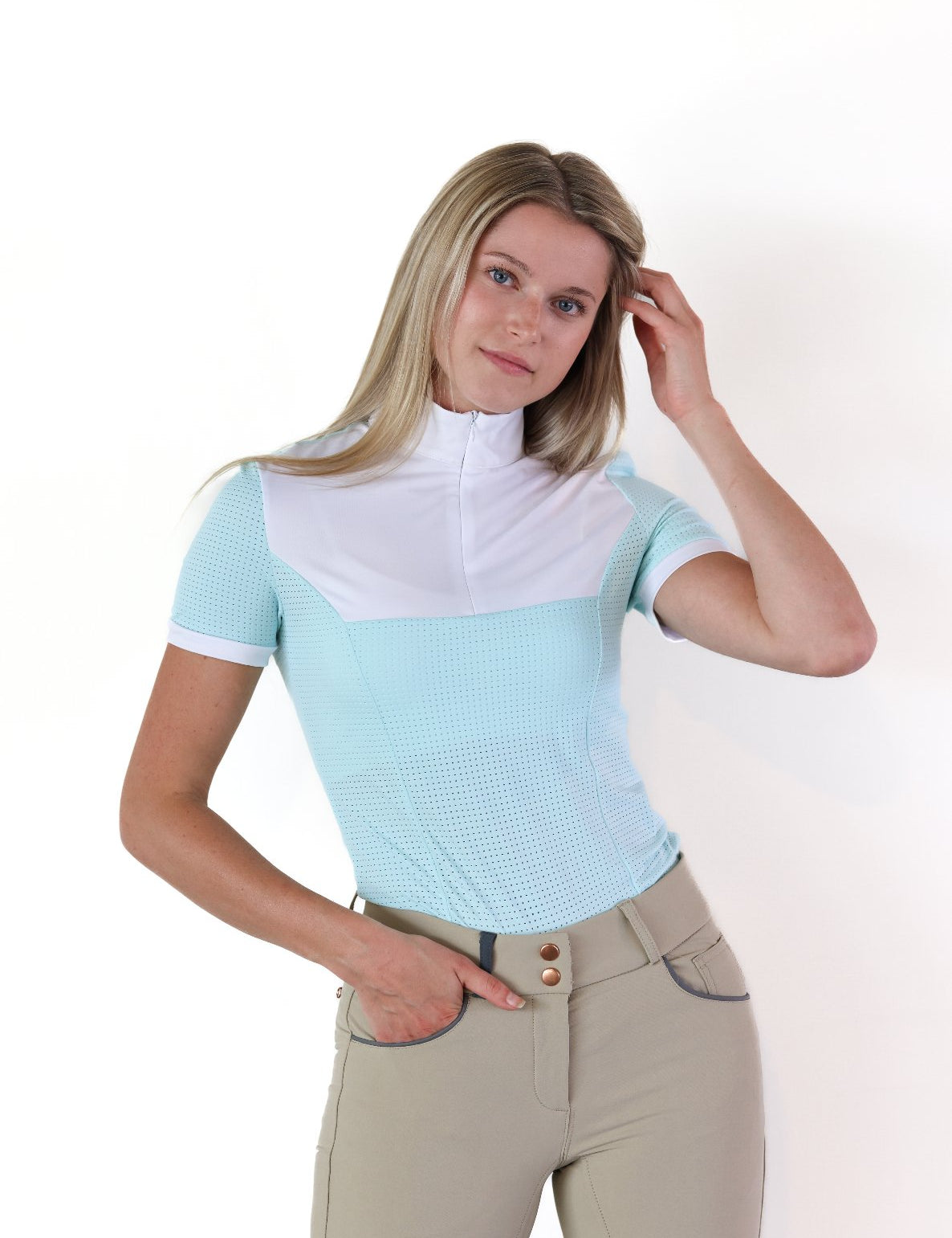 Equisite 'Genevieve' Short Sleeve Show Shirt - Equisite - Equiluxe Tack