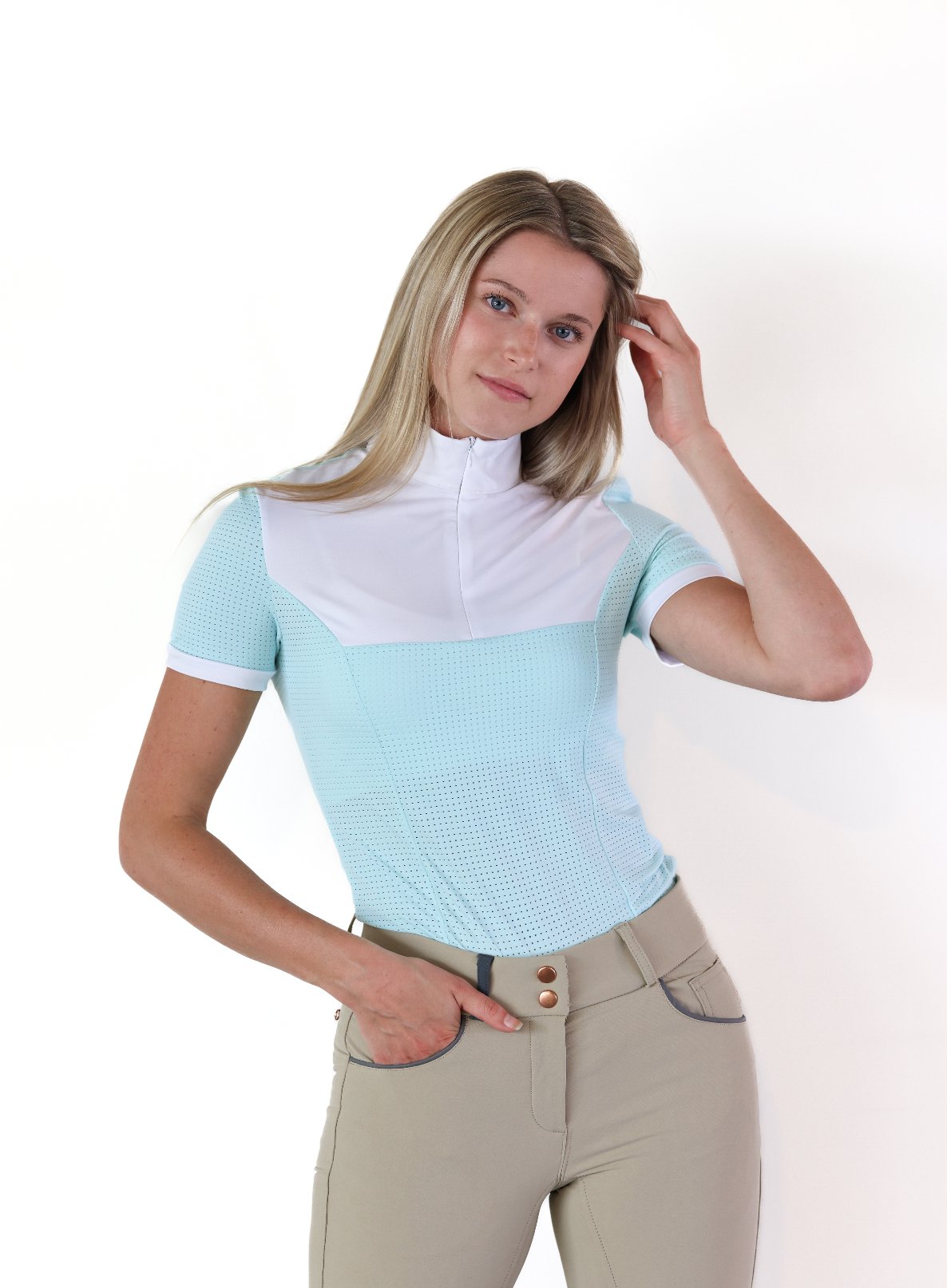 Equisite 'Genevieve' Short Sleeve Show Shirt - Equisite - Equiluxe Tack