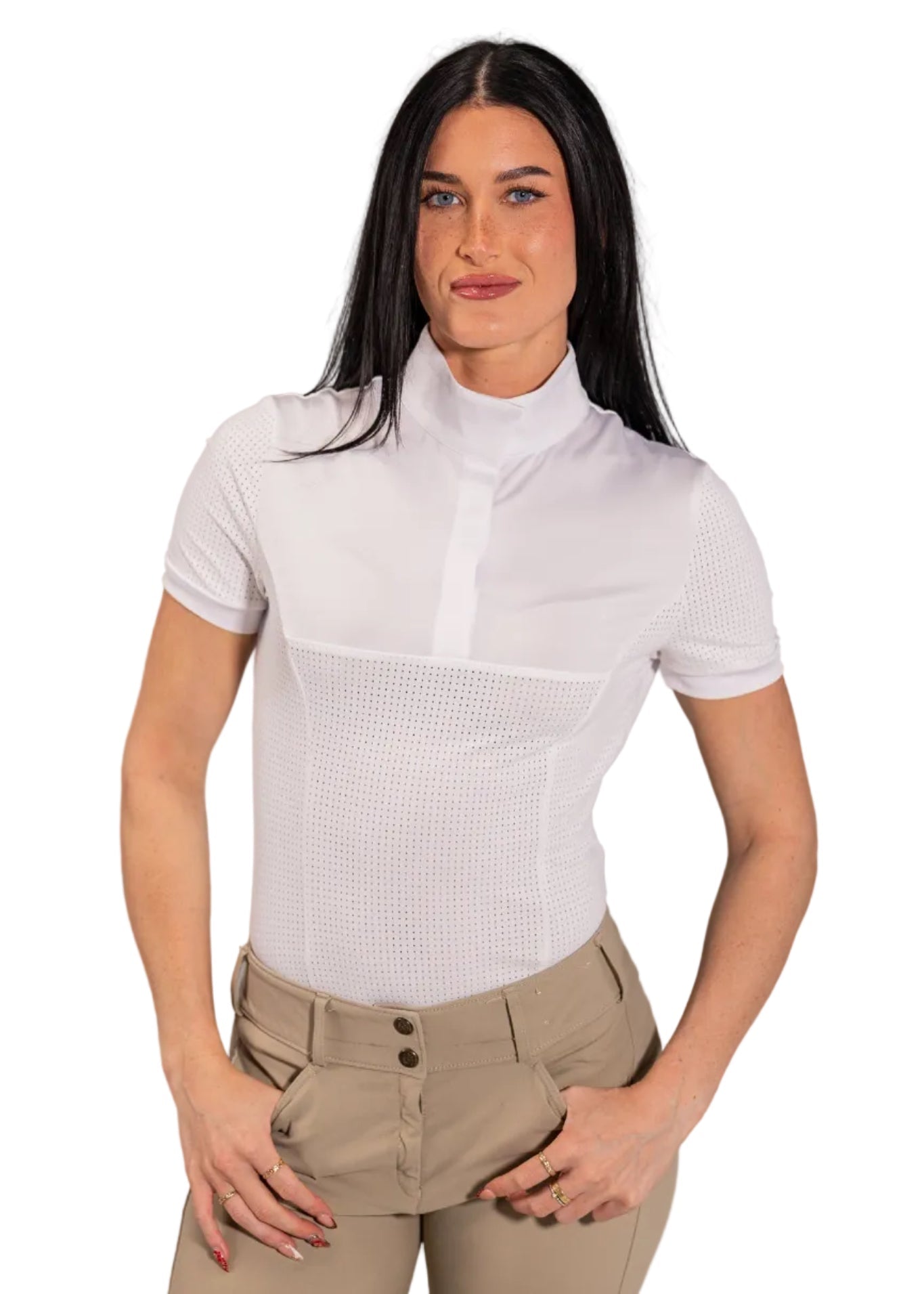 Equisite Genevieve Short Sleeve Show Shirt - Equiluxe Tack