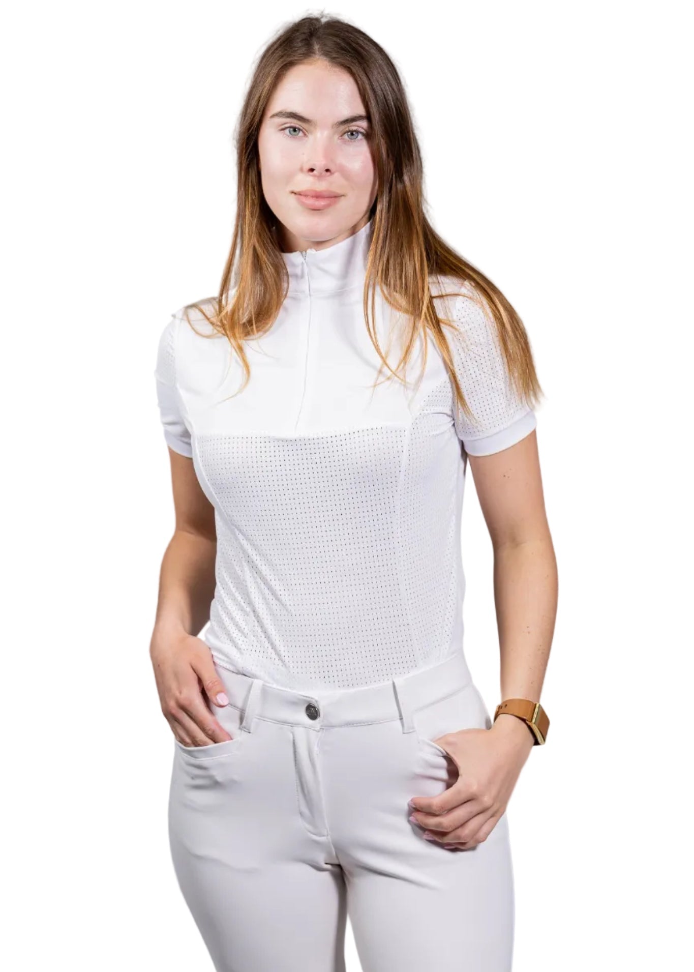 Equisite Genevieve Short Sleeve Show Shirt - Equiluxe Tack