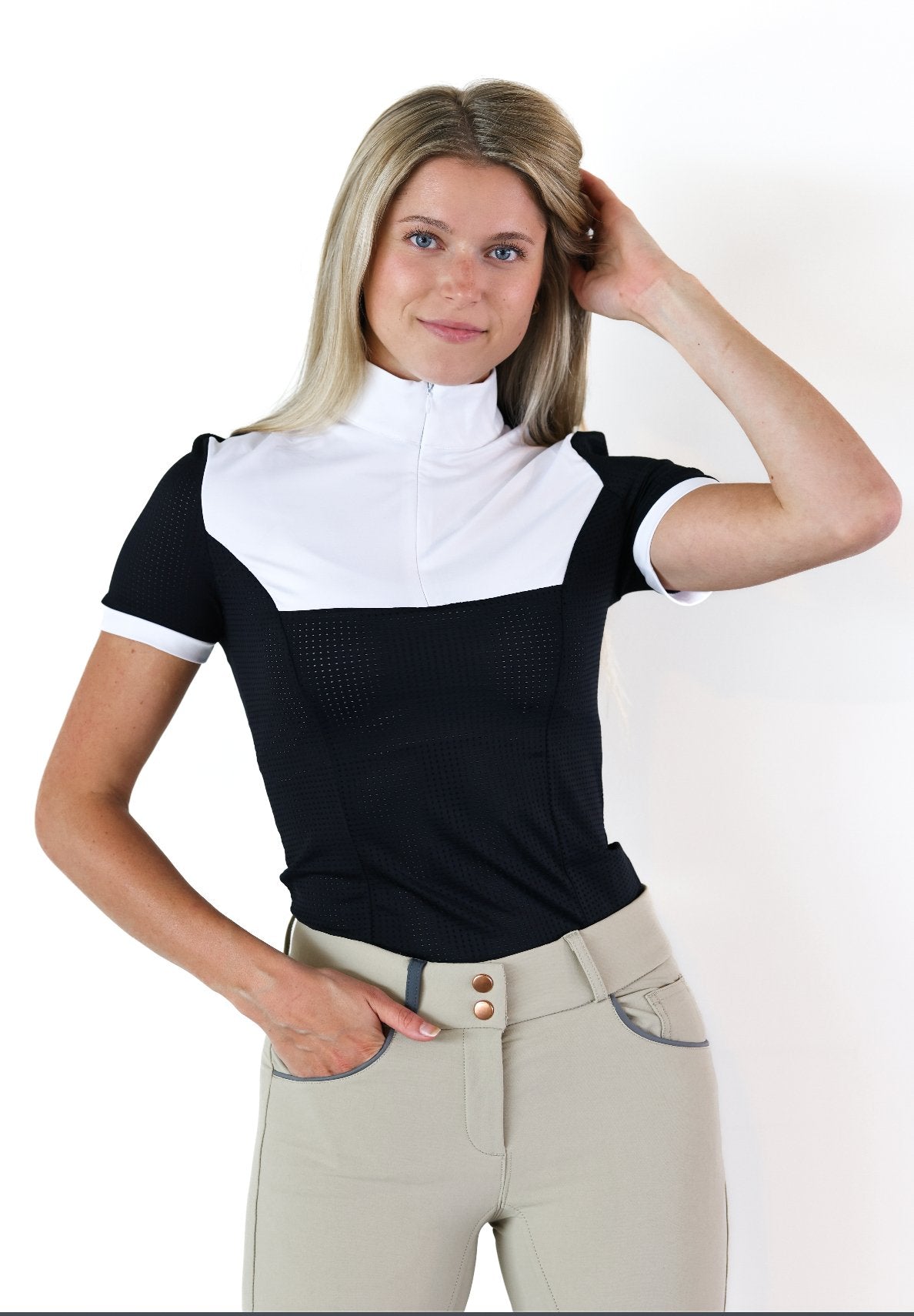 Equisite 'Genevieve' Short Sleeve Show Shirt - Equisite - Equiluxe Tack