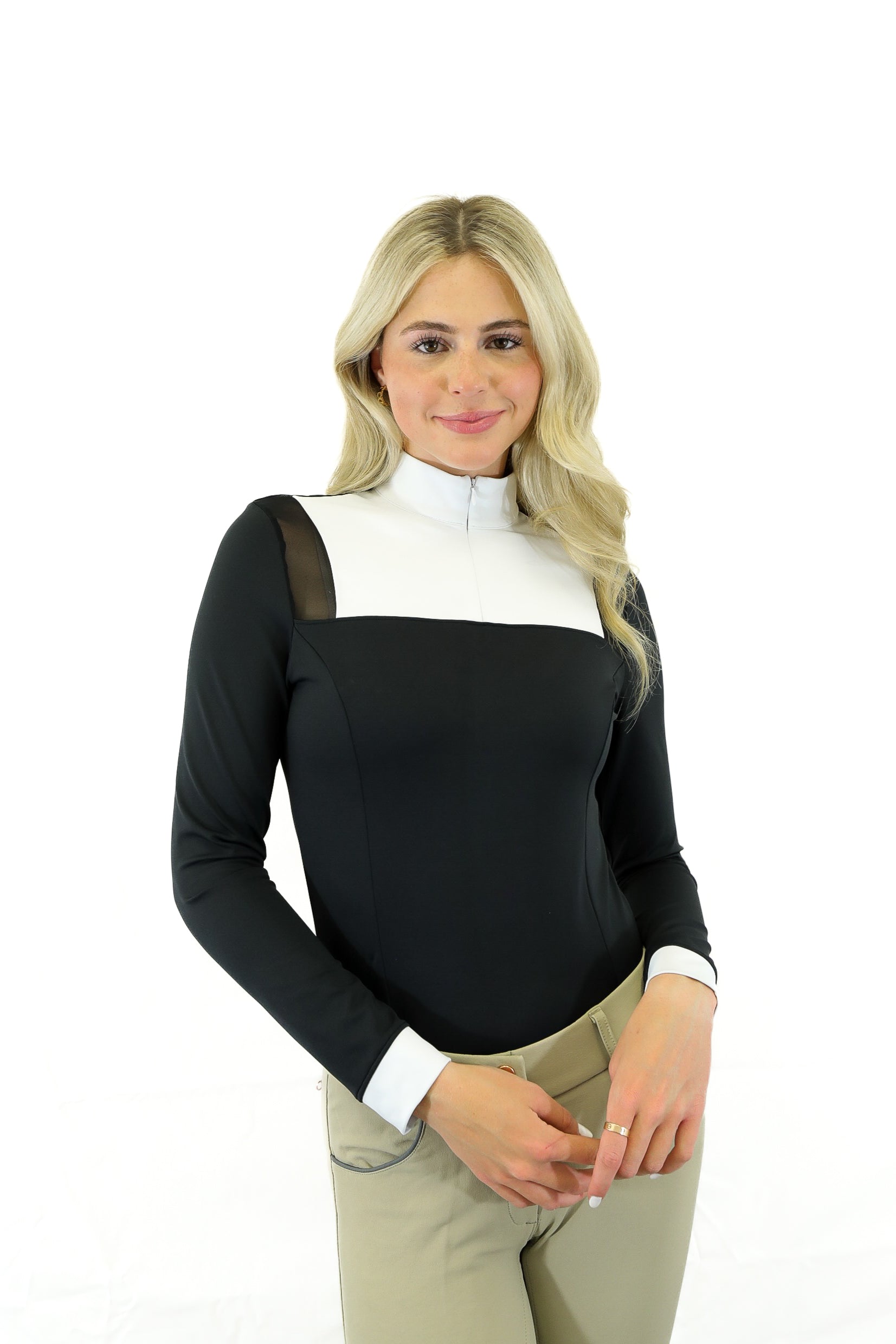 Equisite Nadine Vented Mesh Show Shirt - Equisite - Equiluxe Tack