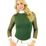 Equisite Ophelia Lace Sleeve Show Shirt - Equisite - Equiluxe Tack