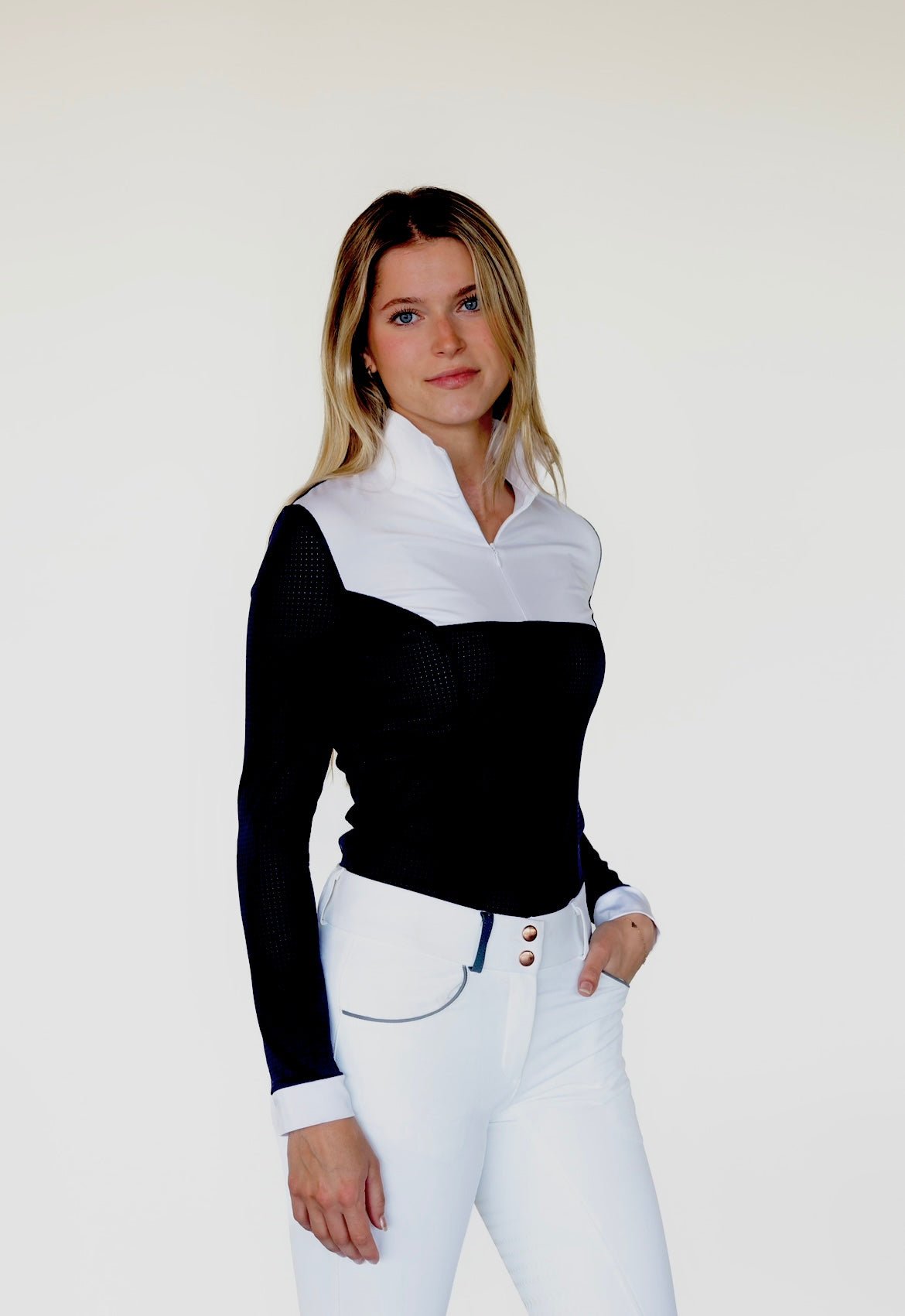 Equisite Pauline Perforated Show Shirt - Equisite - Equiluxe Tack