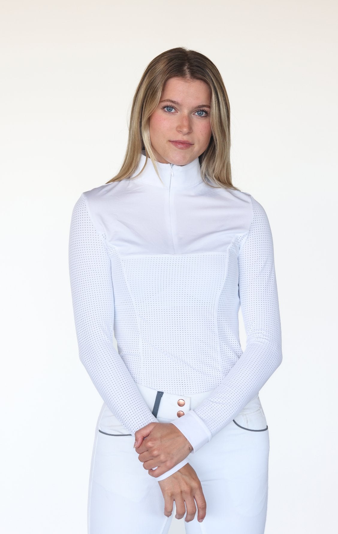 Equisite Pauline Perforated Show Shirt - Equisite - Equiluxe Tack