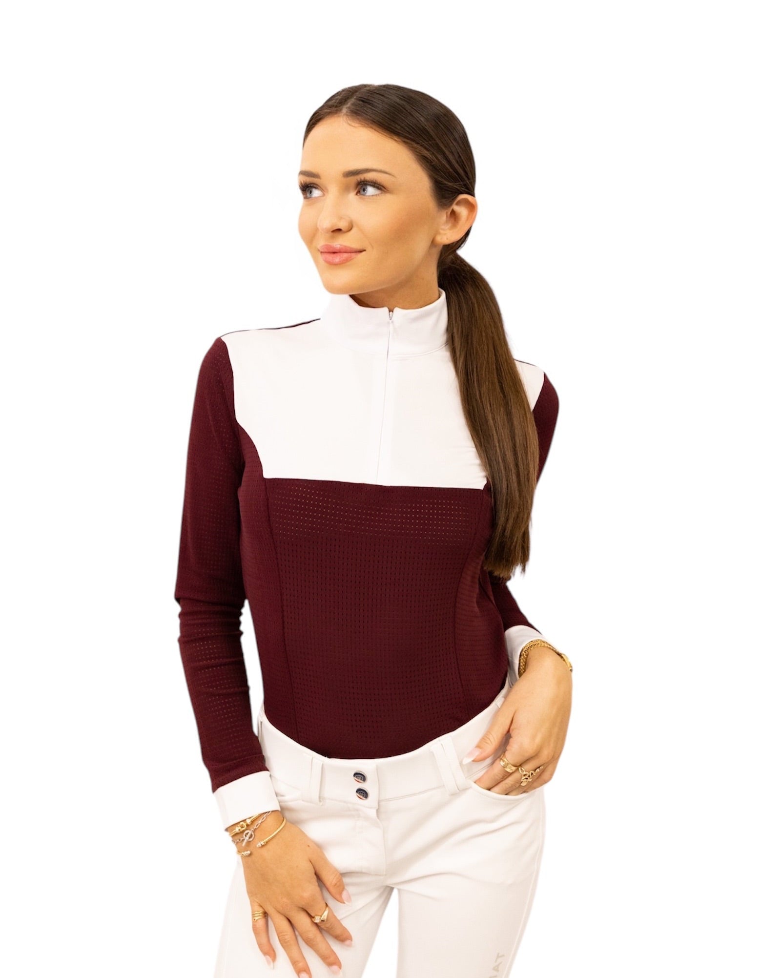 Equisite Pauline Perforated Show Shirt Shirt - Equisite - Equiluxe Tack