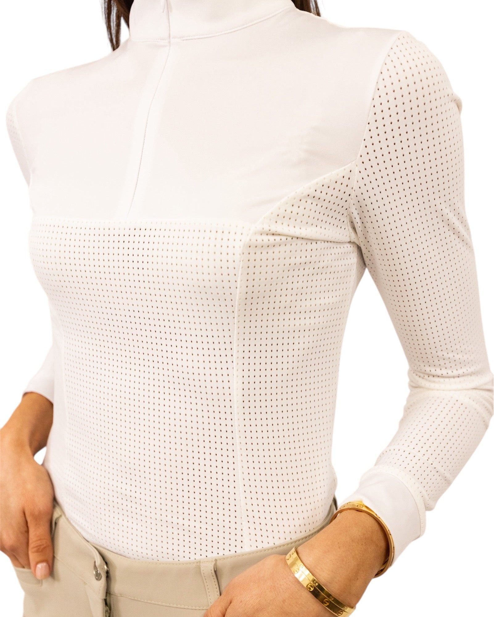 Equisite Pauline Perforated Show Shirt Shirt - Equisite - Equiluxe Tack