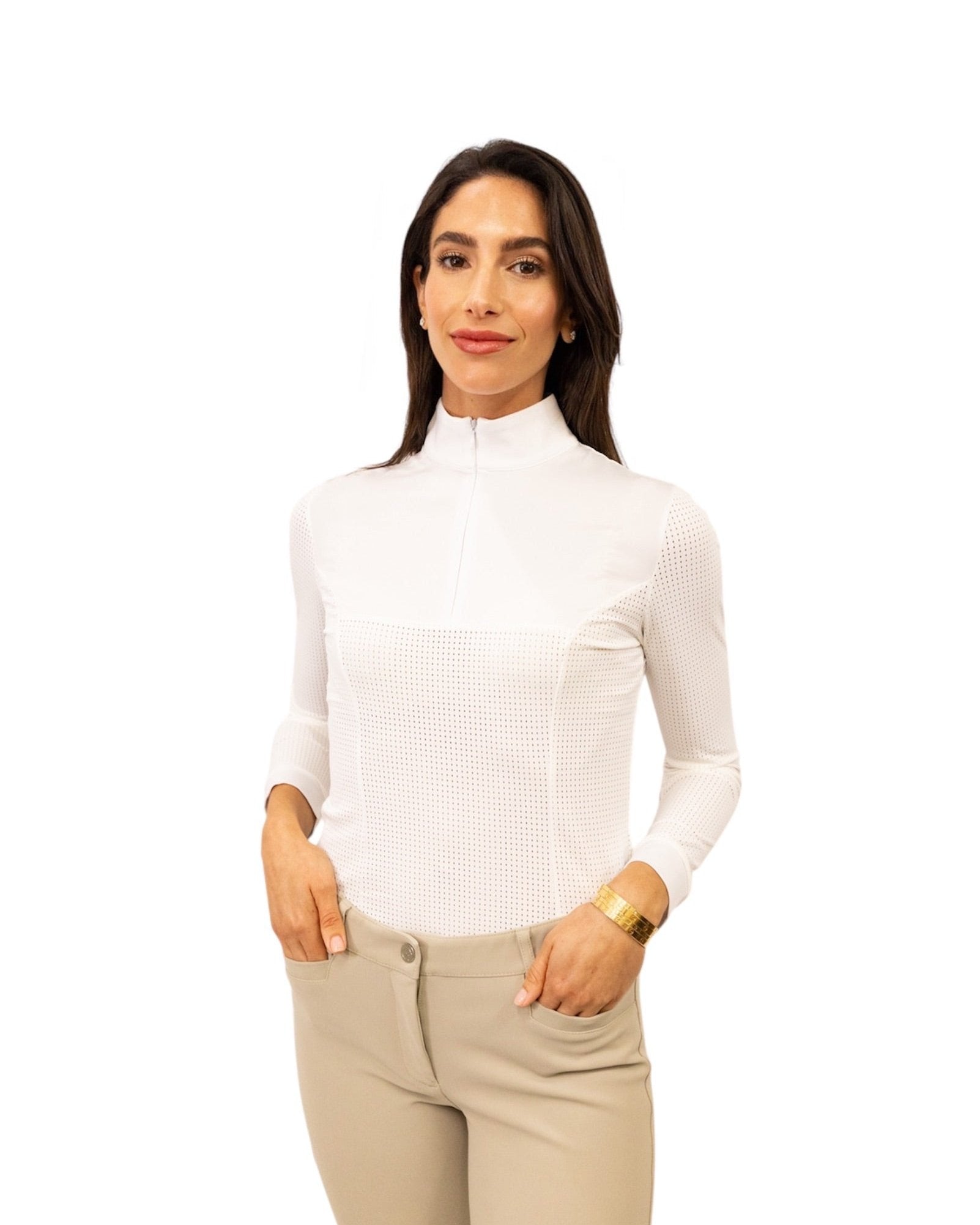 Equisite Pauline Perforated Show Shirt Shirt - Equisite - Equiluxe Tack