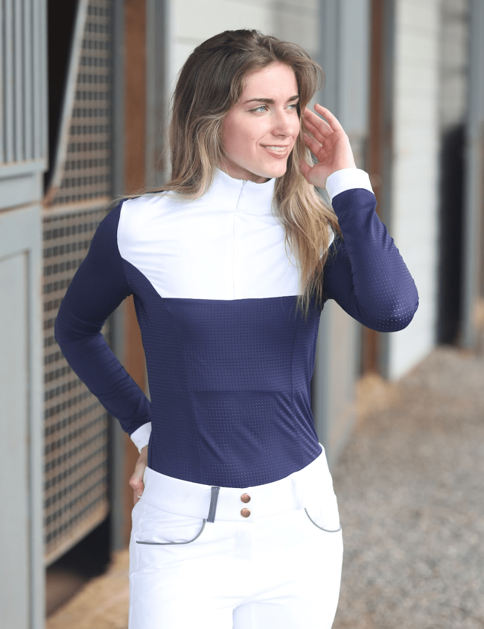 Equisite Pauline Perforated Show Shirt Shirt - Equisite - Equiluxe Tack