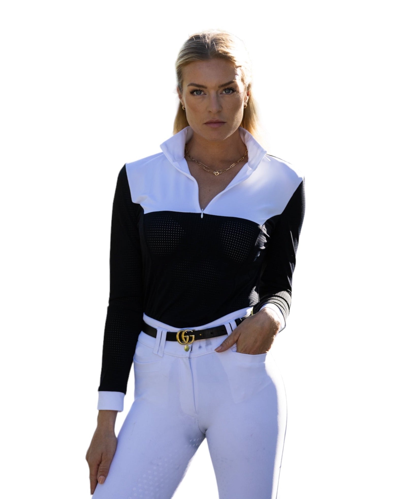 Equisite Pauline Perforated Show Shirt Shirt - Equisite - Equiluxe Tack