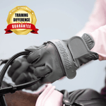 Equisk SteadyHands Riding Gloves - GREY - Equisk - Equiluxe Tack