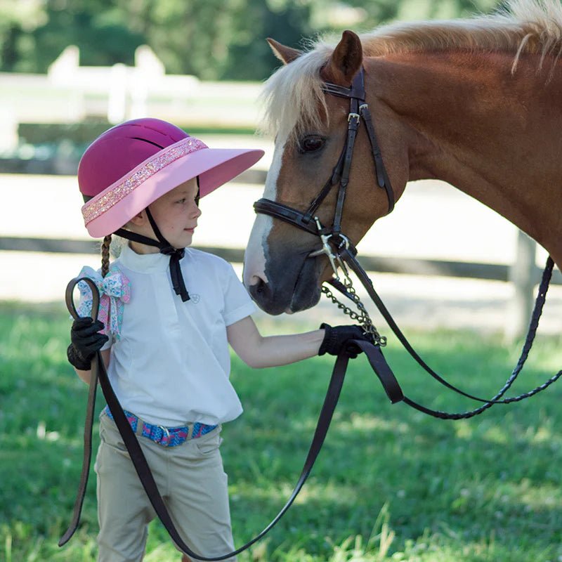 EquiVisor® Glitz Sun Protection Riding Helmet Visor - 3 Colors - Equivisor - Equiluxe Tack