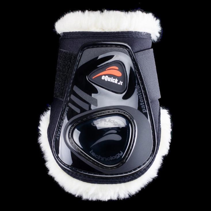 eShock Legend Rear Velcro Fluffy Boot - eQuick - Equiluxe Tack