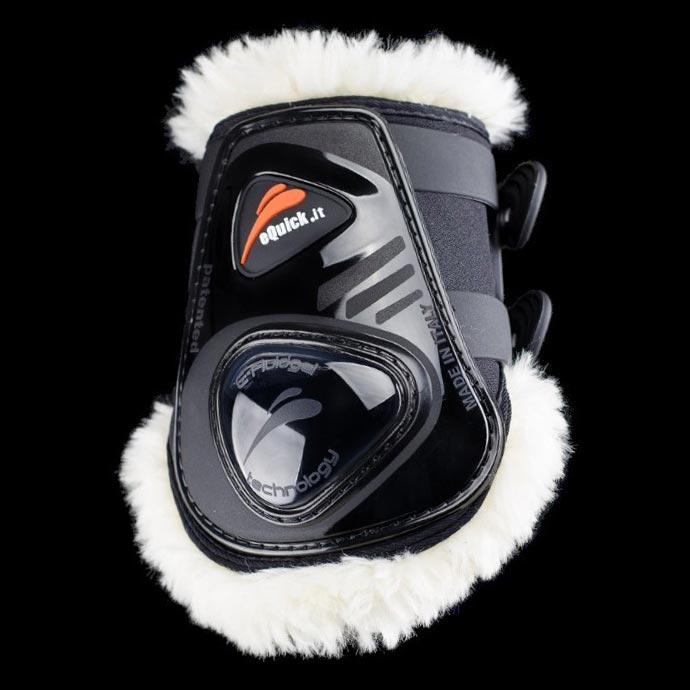 eShock Legend Rear Velcro Fluffy Boot - eQuick - Equiluxe Tack
