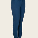 Espoir Coquet Knee Patch Peacock Blue Bamboo Breeches - Espoir Equestrian - Equiluxe Tack