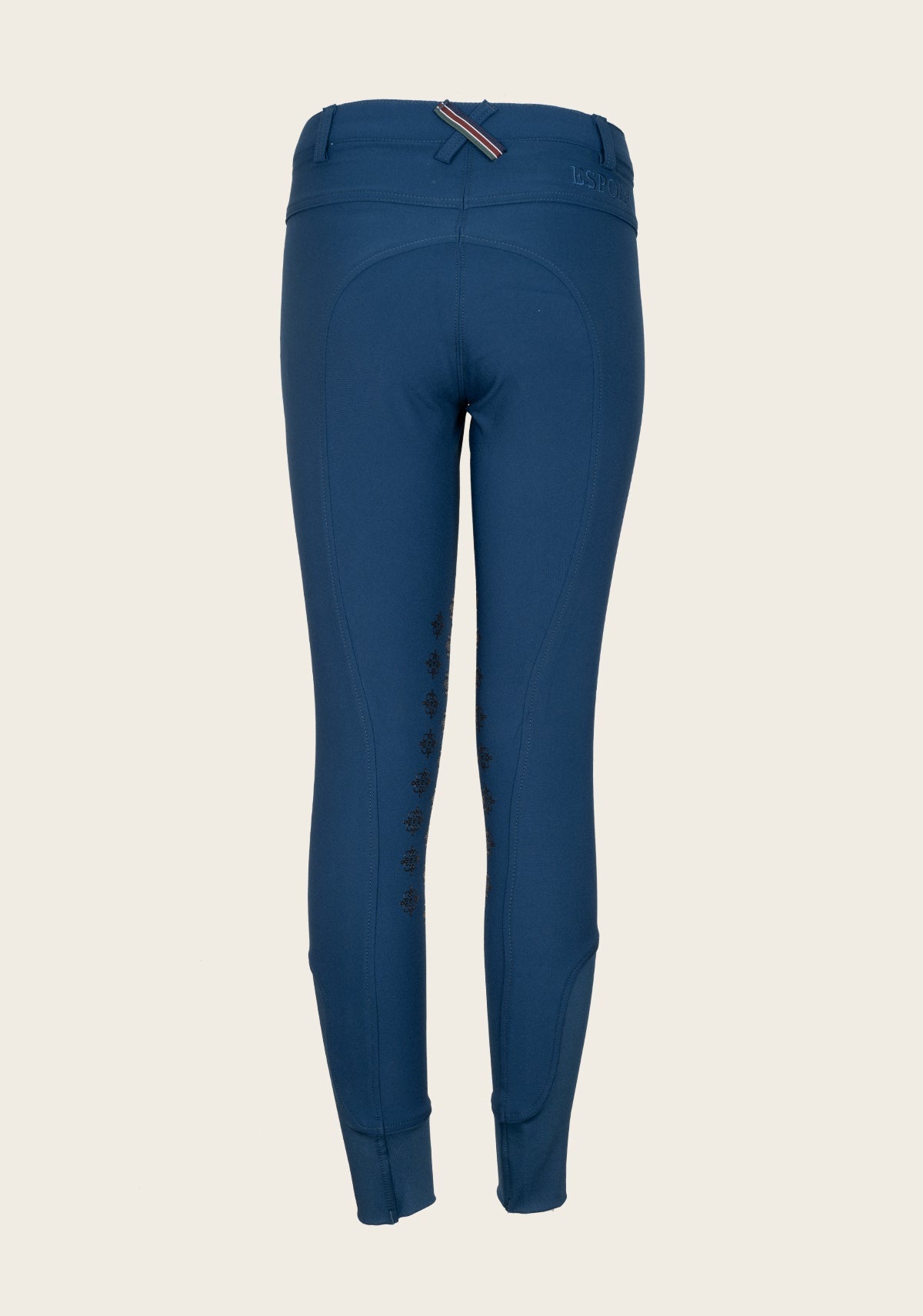 Espoir Coquet Knee Patch Peacock Blue Bamboo Breeches - Espoir Equestrian - Equiluxe Tack