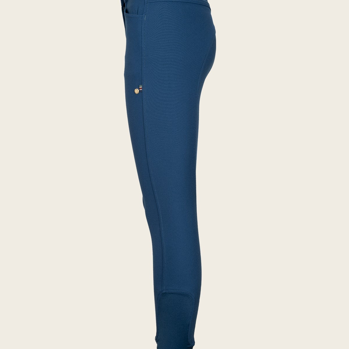 Espoir Coquet Knee Patch Peacock Blue Bamboo Breeches - Espoir Equestrian - Equiluxe Tack