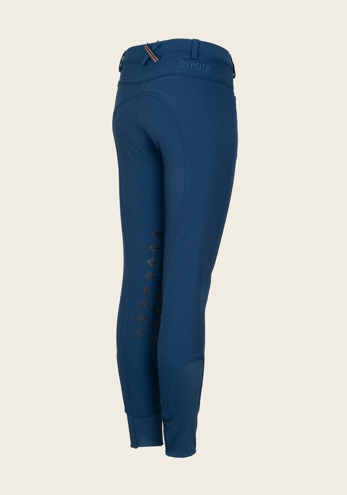 Espoir Coquet Knee Patch Peacock Blue Bamboo Breeches - Espoir Equestrian - Equiluxe Tack