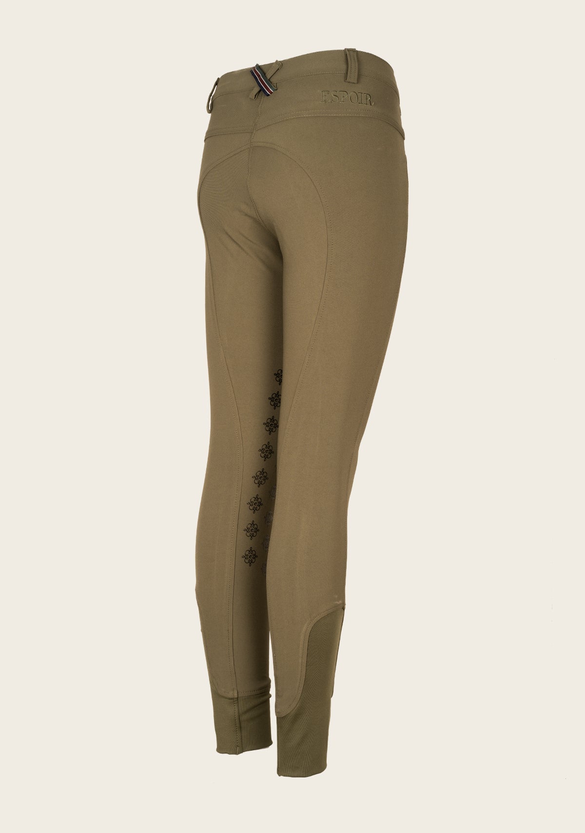 Espoir Coquet Olive kneepatch Coolmax Breeches - Espoir Equestrian - Equiluxe Tack