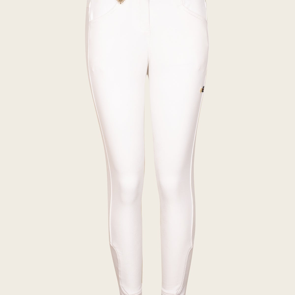 Espoir Coquet White Show Bamboo Breeches - Espoir Equestrian - Equiluxe Tack