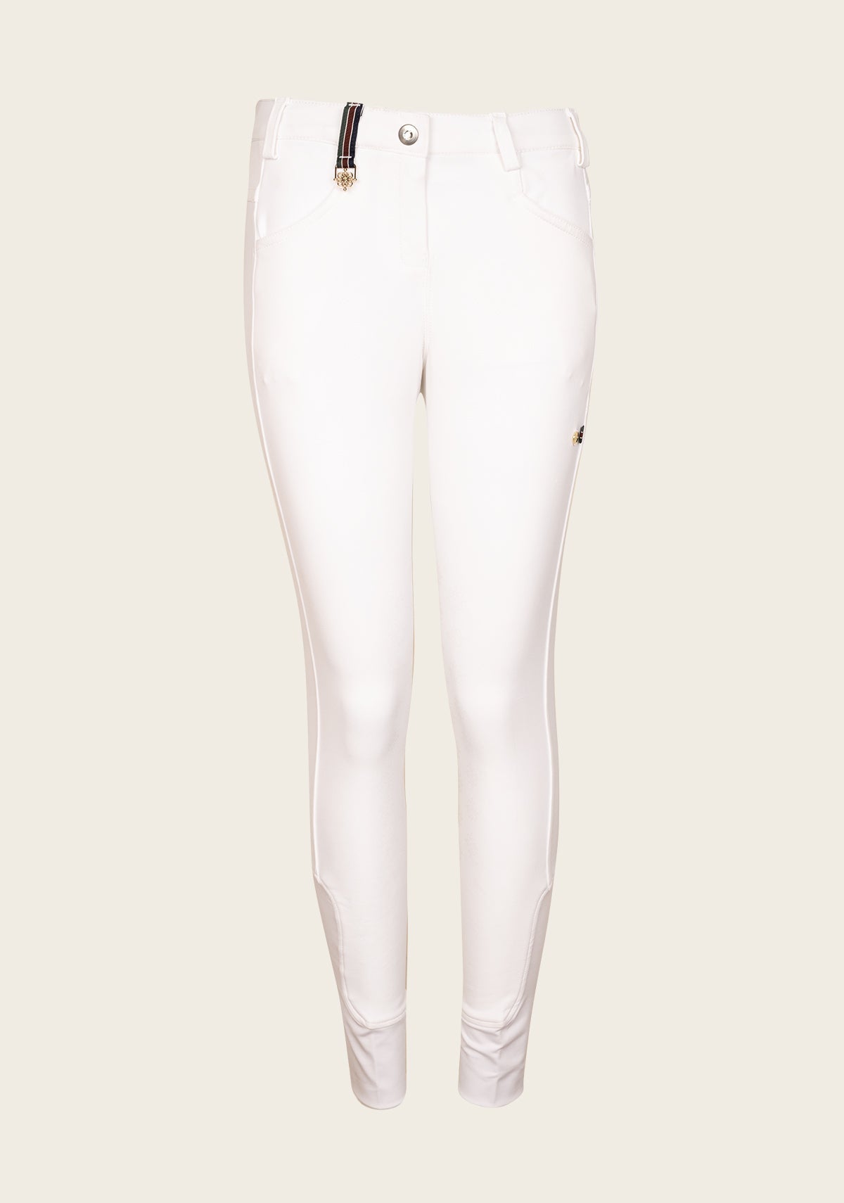 Espoir Coquet White Show Bamboo Breeches - Espoir Equestrian - Equiluxe Tack