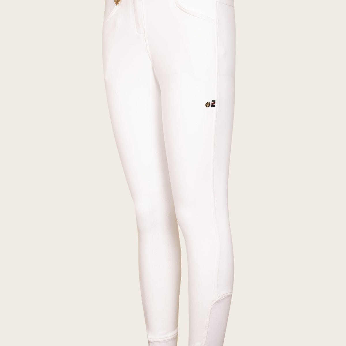 Espoir Coquet White Show Bamboo Breeches - Espoir Equestrian - Equiluxe Tack