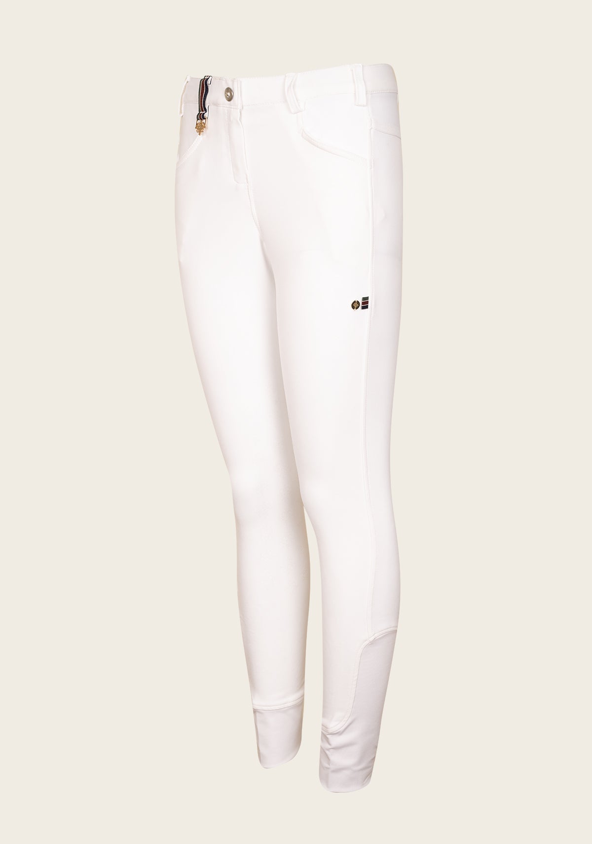 Espoir Coquet White Show Bamboo Breeches - Espoir Equestrian - Equiluxe Tack