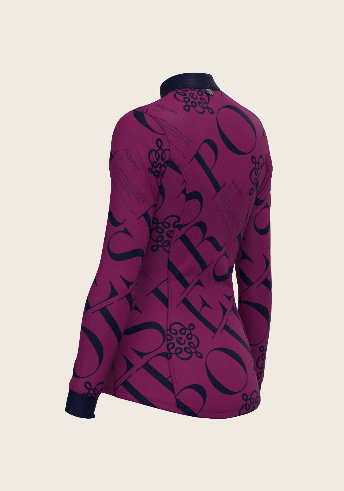 ESPOIR in Berry Quarter Zip Sun Shirt - Espoir Equestrian - Equiluxe Tack