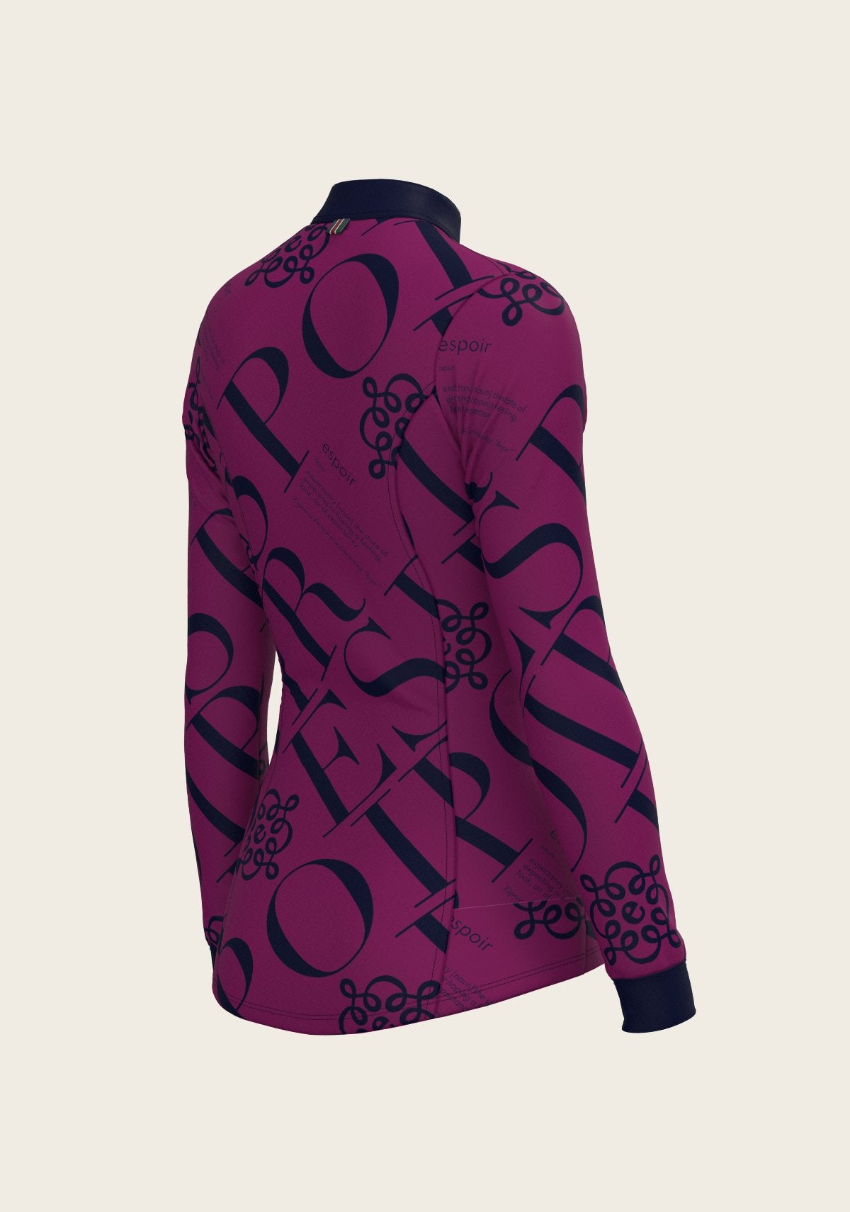 ESPOIR in Berry Quarter Zip Sun Shirt - Espoir Equestrian - Equiluxe Tack