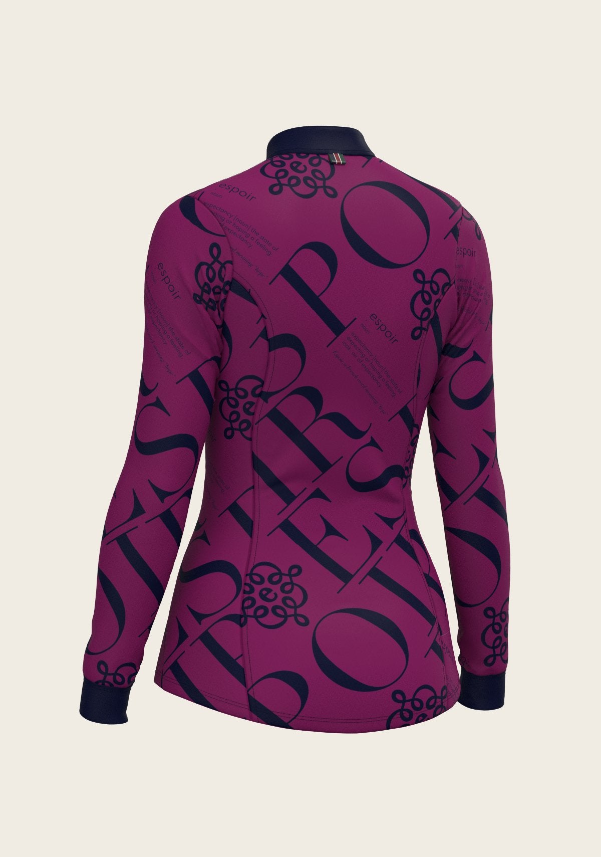 ESPOIR in Berry Quarter Zip Sun Shirt - Espoir Equestrian - Equiluxe Tack