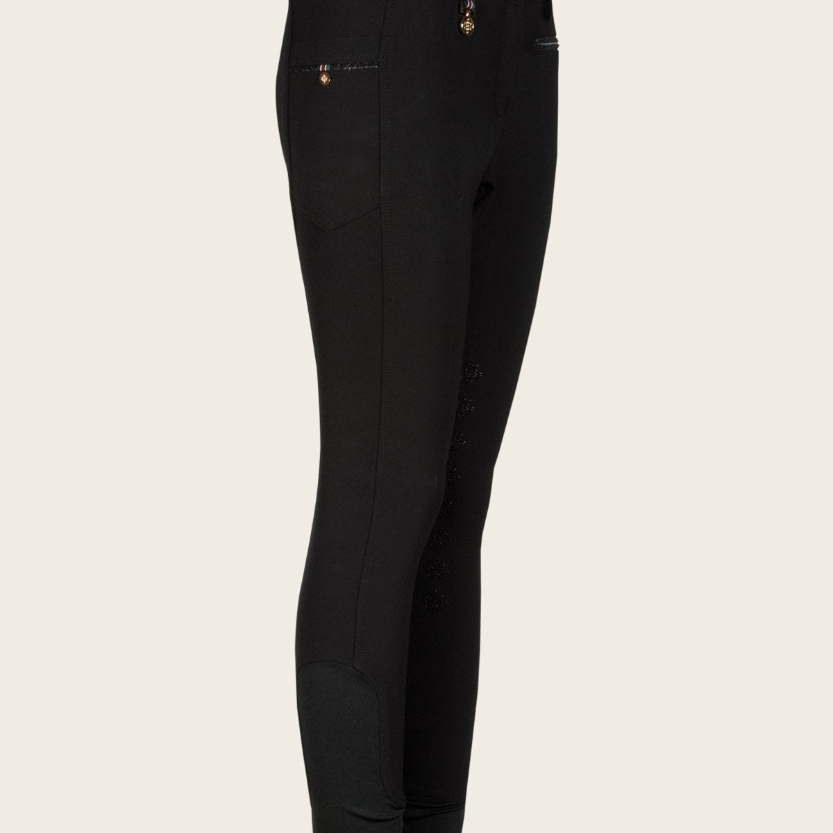 Espoir Inspire Black Full Seat Bamboo Breeches - Espoir Equestrian - Equiluxe Tack