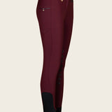 Espoir Inspire Burgundy Knee Patch Bamboo Breeches - Espoir Equestrian - Equiluxe Tack