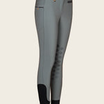 Espoir Inspire Dusky Green Knee Patch Bamboo Breeches - Espoir Equestrian - Equiluxe Tack