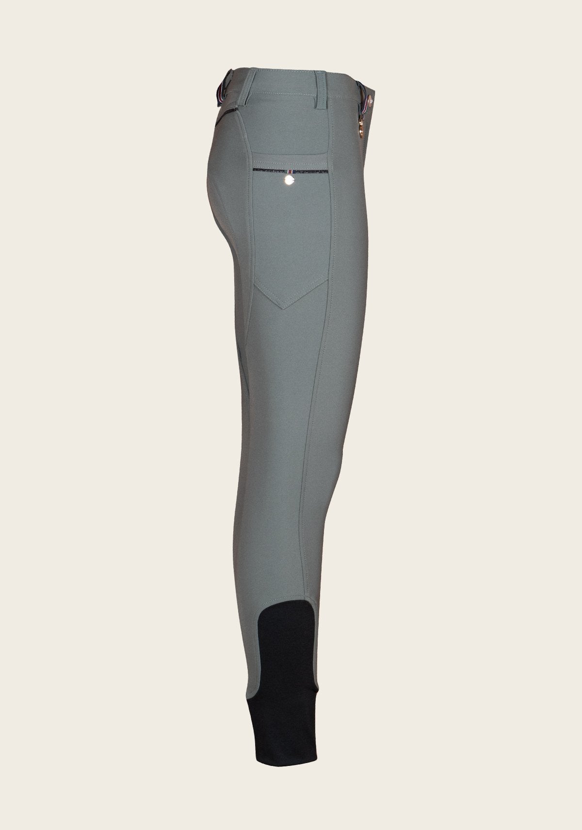 Espoir Inspire Dusky Green Knee Patch Bamboo Breeches - Espoir Equestrian - Equiluxe Tack