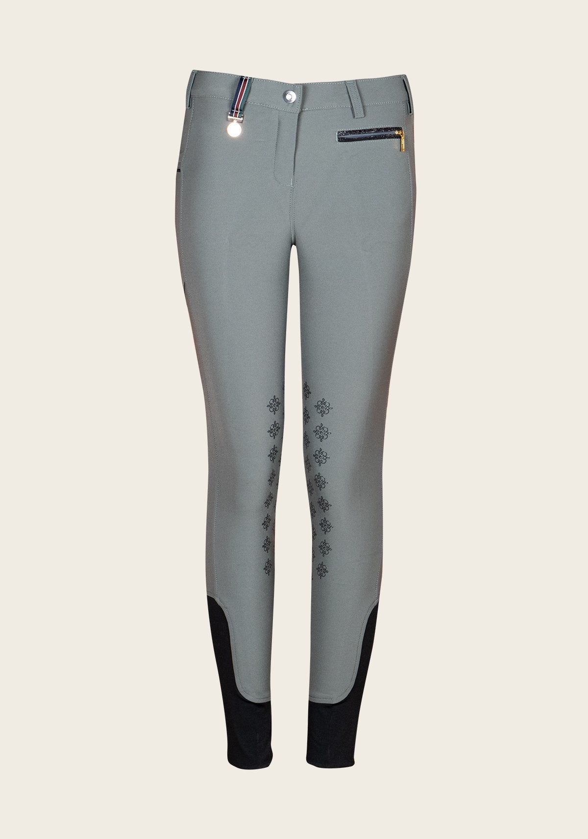 Espoir Inspire Dusky Green Knee Patch Bamboo Breeches - Espoir Equestrian - Equiluxe Tack