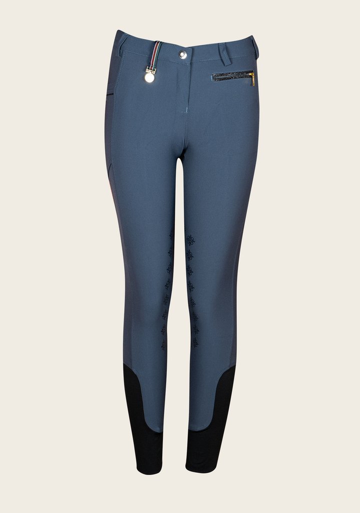 Espoir Inspire Full Seat Smokey Blue Bamboo Breeches - Espoir Equestrian - Equiluxe Tack