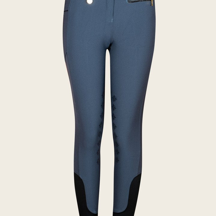 Espoir Inspire Full Seat Smokey Blue Bamboo Breeches - Espoir Equestrian - Equiluxe Tack