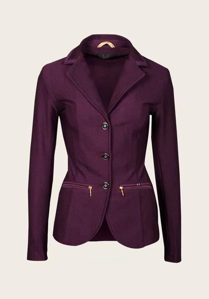 Espoir Inspire Mesh Show Jacket Plum - Espoir Equestrian - Equiluxe Tack