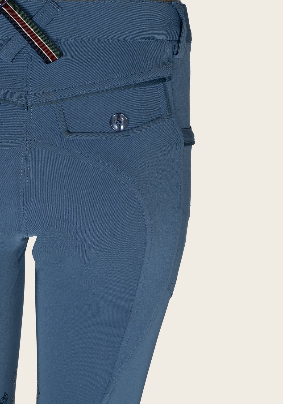 Espoir Inspire Mid Blue Coolmax Breeches - Espoir Equestrian - Equiluxe Tack