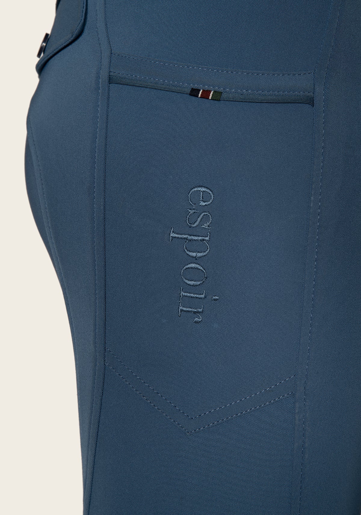 Espoir Inspire Mid Blue Coolmax Breeches - Espoir Equestrian - Equiluxe Tack