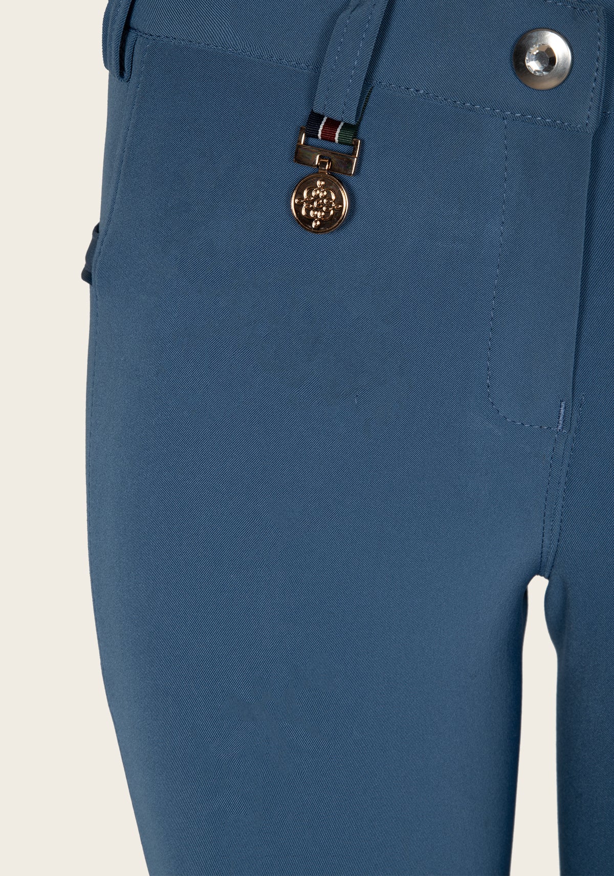 Espoir Inspire Mid Blue Coolmax Breeches - Espoir Equestrian - Equiluxe Tack