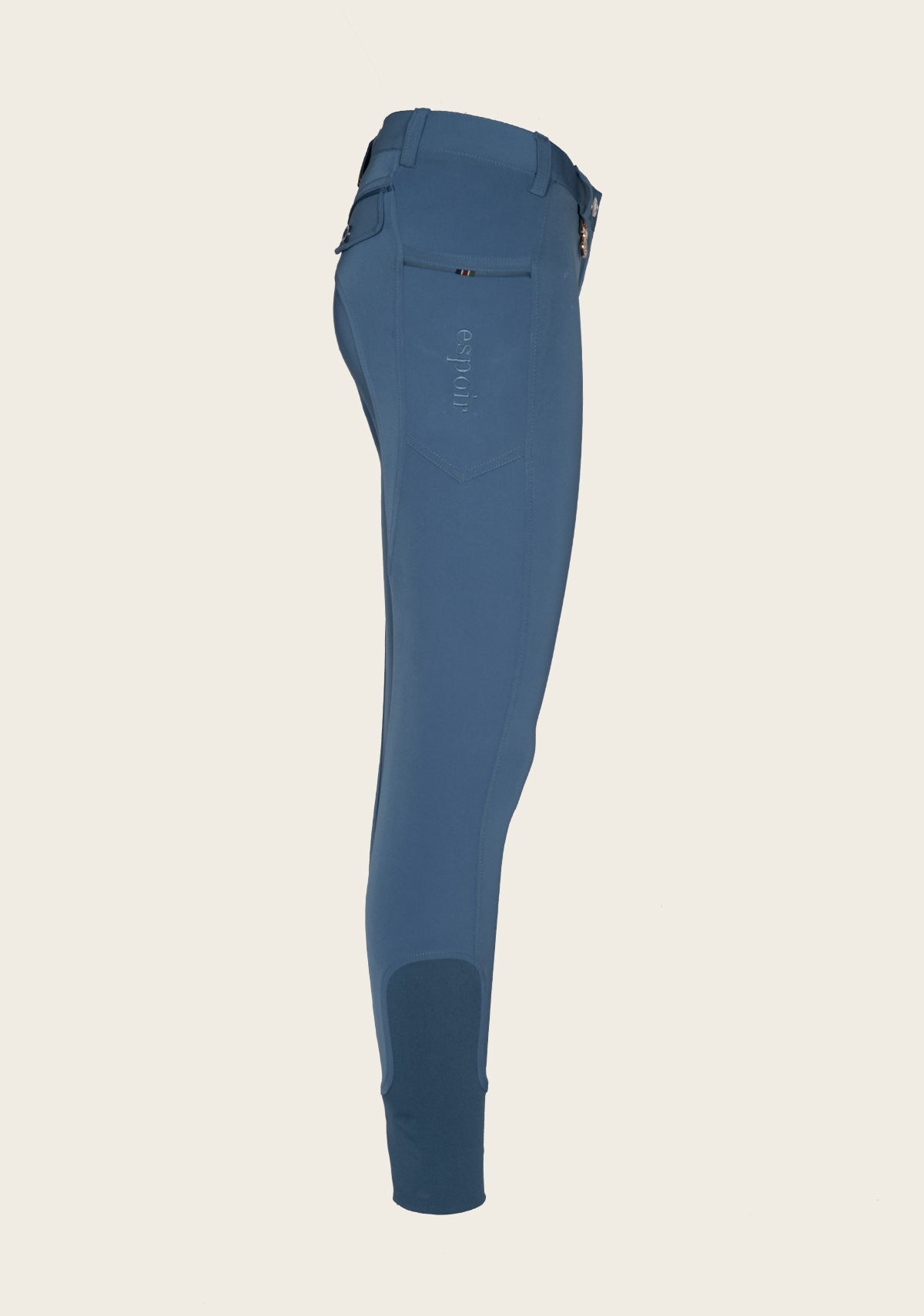 Espoir Inspire Mid Blue Coolmax Breeches - Espoir Equestrian - Equiluxe Tack