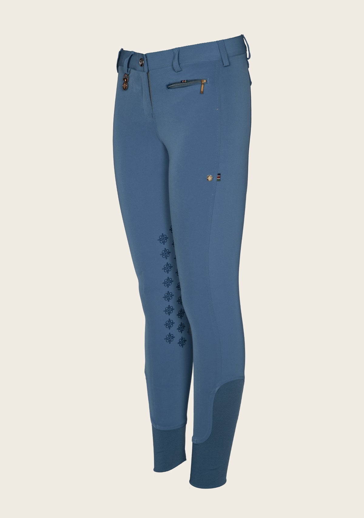 Espoir Inspire Mid Blue Coolmax Breeches - Espoir Equestrian - Equiluxe Tack