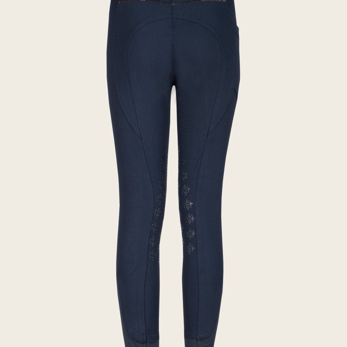 Espoir Inspire Navy Knee Patch Bamboo Breeches - Espoir Equestrian - Equiluxe Tack