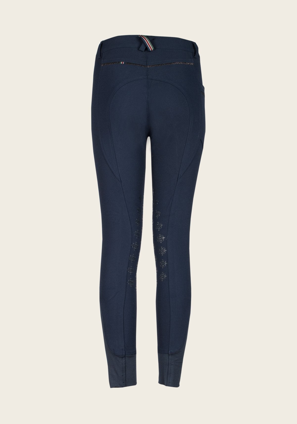 Espoir Inspire Navy Knee Patch Bamboo Breeches - Espoir Equestrian - Equiluxe Tack