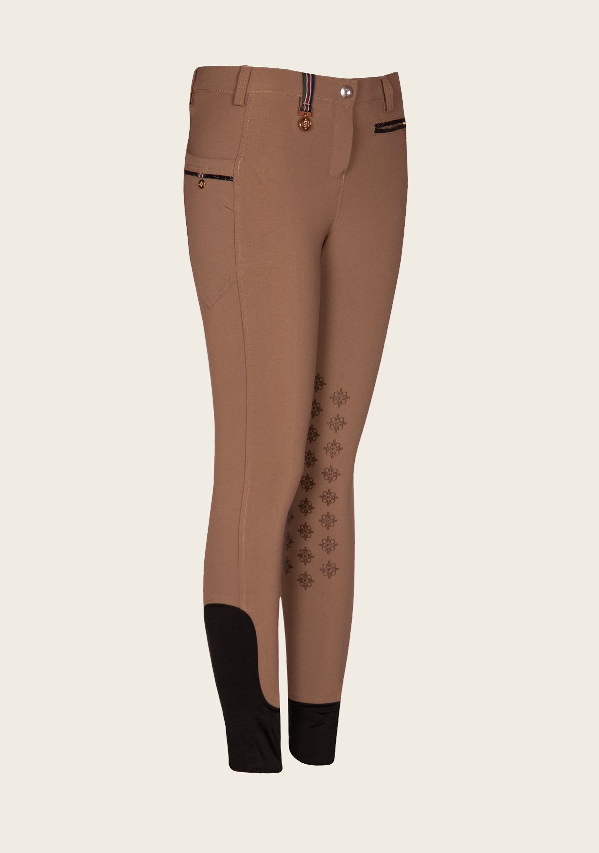 Espoir Inspire Walnut Knee Patch Bamboo Breeches - Espoir Equestrian - Equiluxe Tack